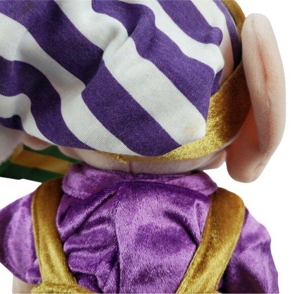 Disney Store Snow White The Seven Dwarfs Dopey 12 inch Plush Christmas Elf Toy - Picture 5 of 11